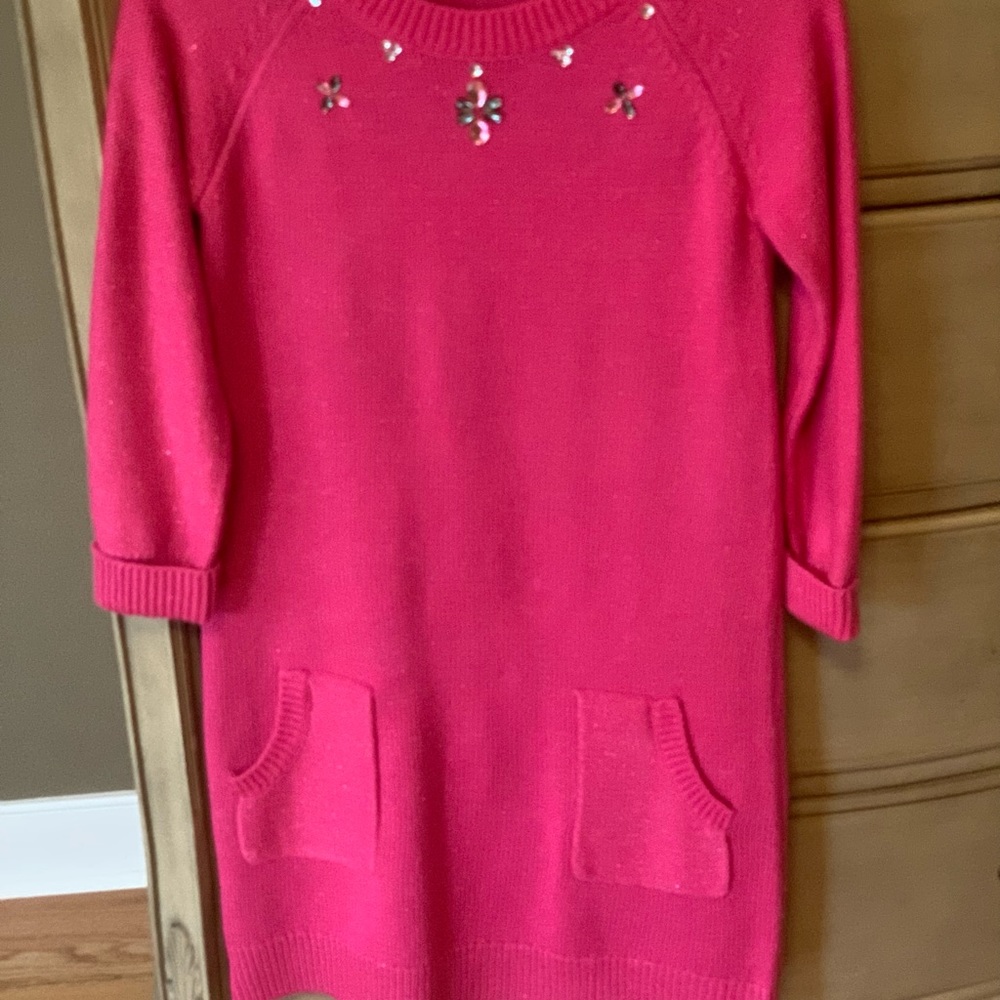 Pink Sweater Dress